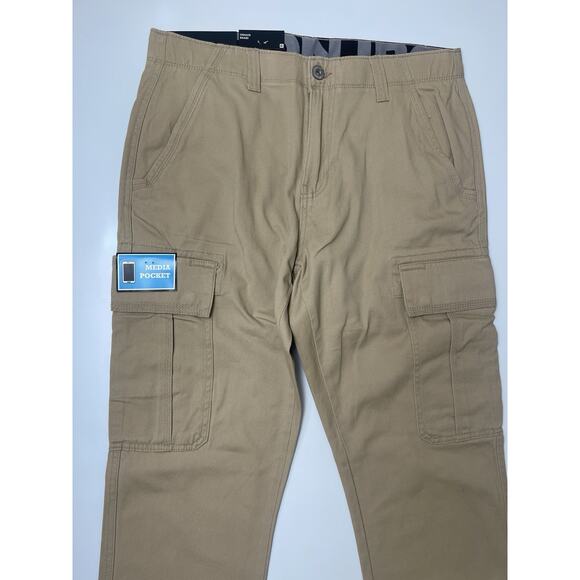 Iron Co Clothing Men's Patriot Cargo Pant Stretch Fabric, Durable, Khaki, 34x30” - Picture 5 of 13